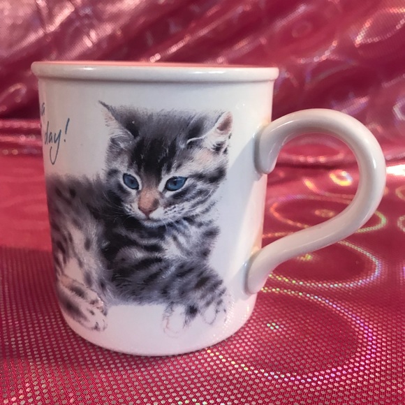 Other - Pink kitten coffee mug purrfect day cat catlady